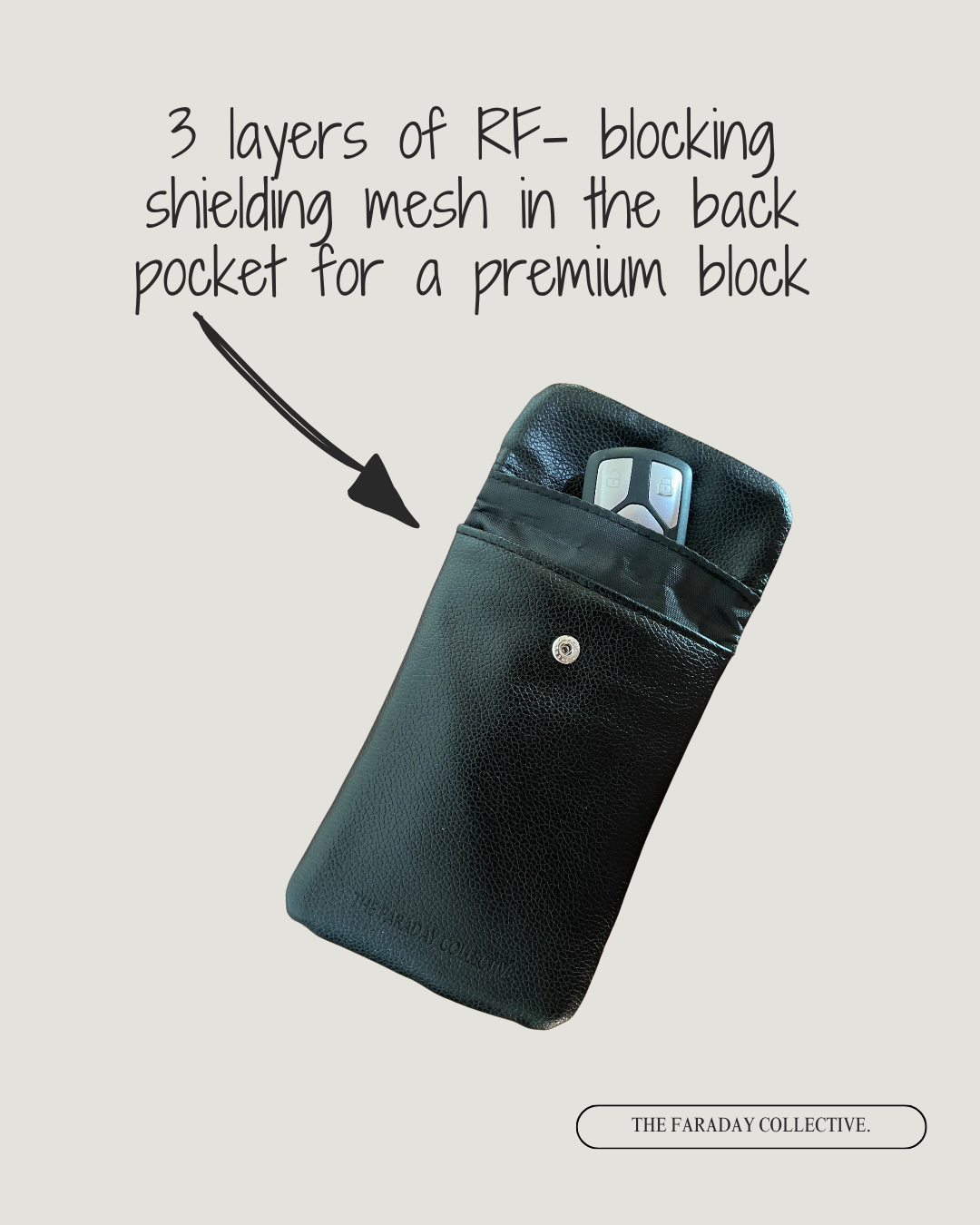Signal Blocking Pouch Sara - Black