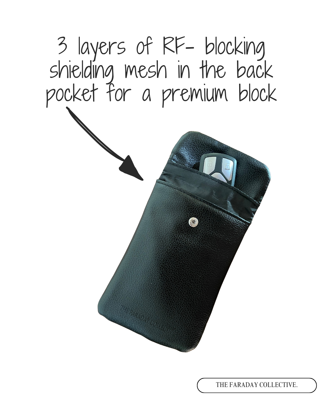 Signal Blocking Pouch Sara - Black