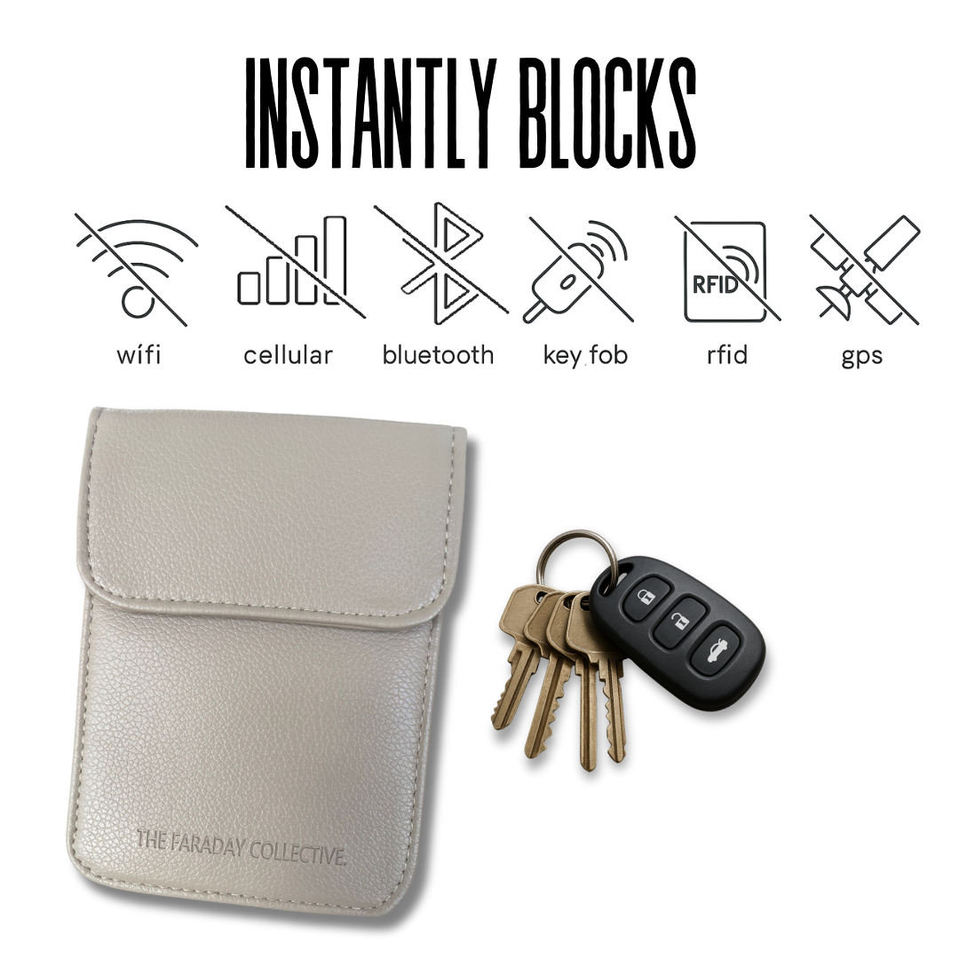 Signal Blocking Pouch Clara - Taupe