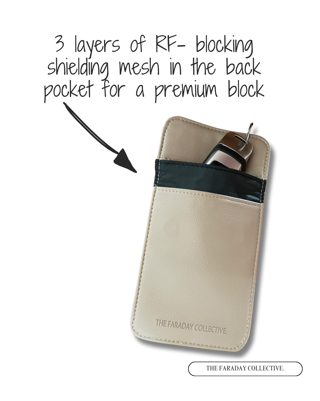 Signal Blocking Pouch Clara - Taupe