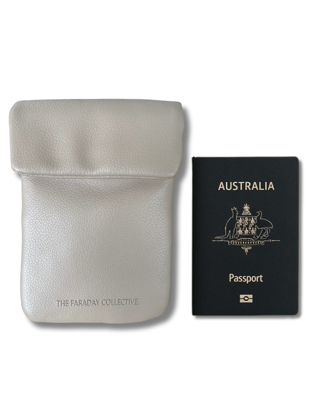 Signal Blocking Pouch Sara - Taupe (Duo)