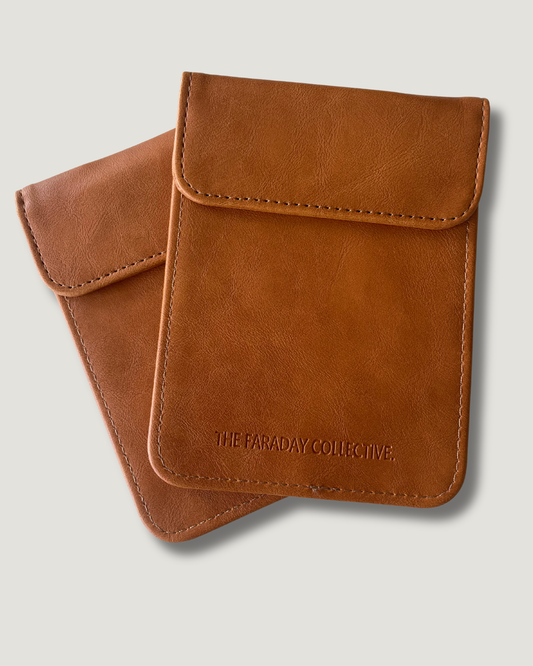 Signal Blocking Pouch Clara - Tan x2pk (Clearance)