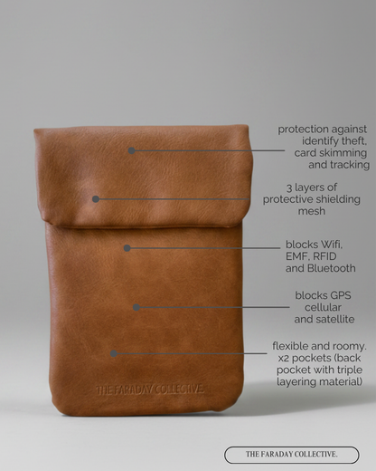 Signal Blocking Pouch Sara - Tan