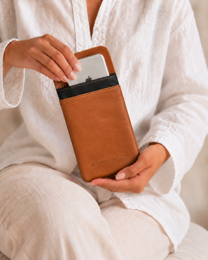 Signal Blocking Pouch Sara - Tan