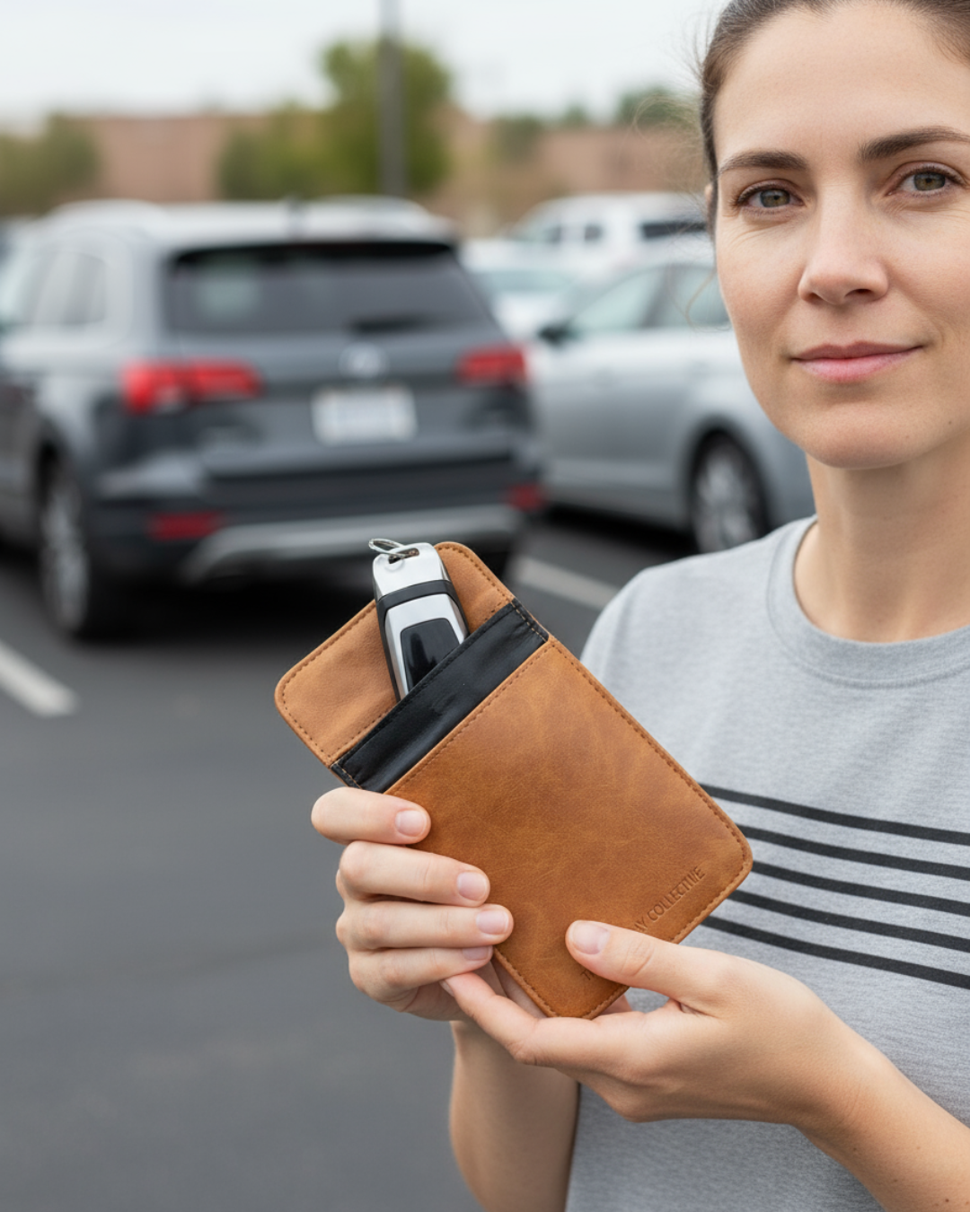 Signal Blocking Pouch Clara - Tan