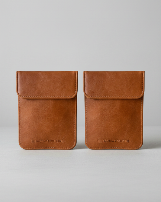 Signal Blocking Pouch Clara - Tan (Duo)