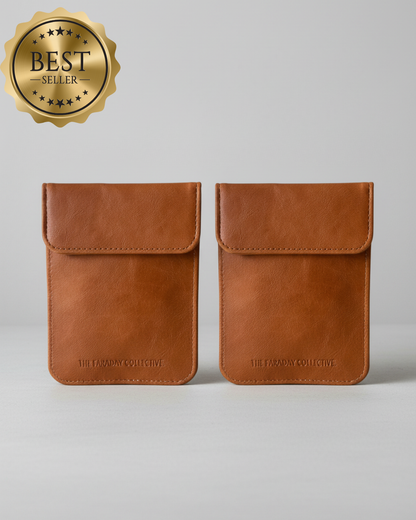 Signal Blocking Pouch Clara - Tan (Duo)