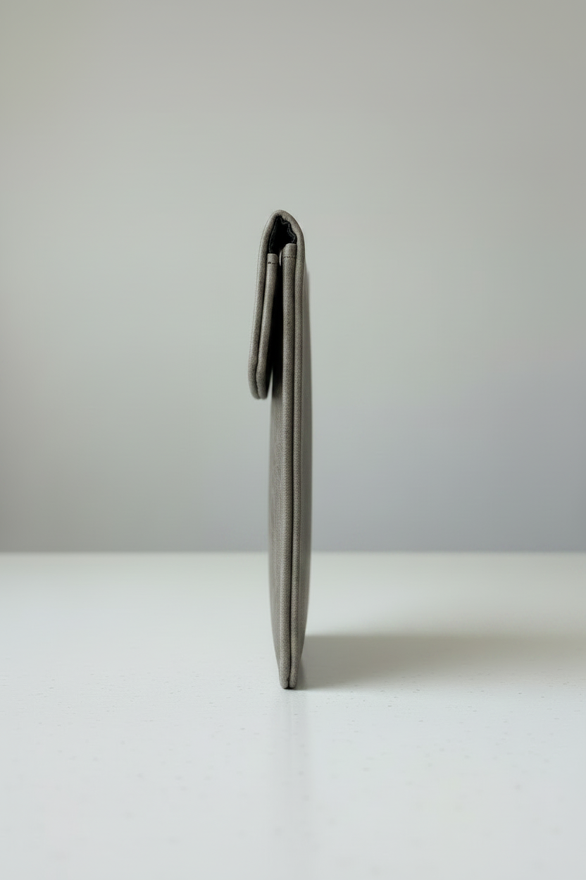 Grey Pouch - Slim Side Profile